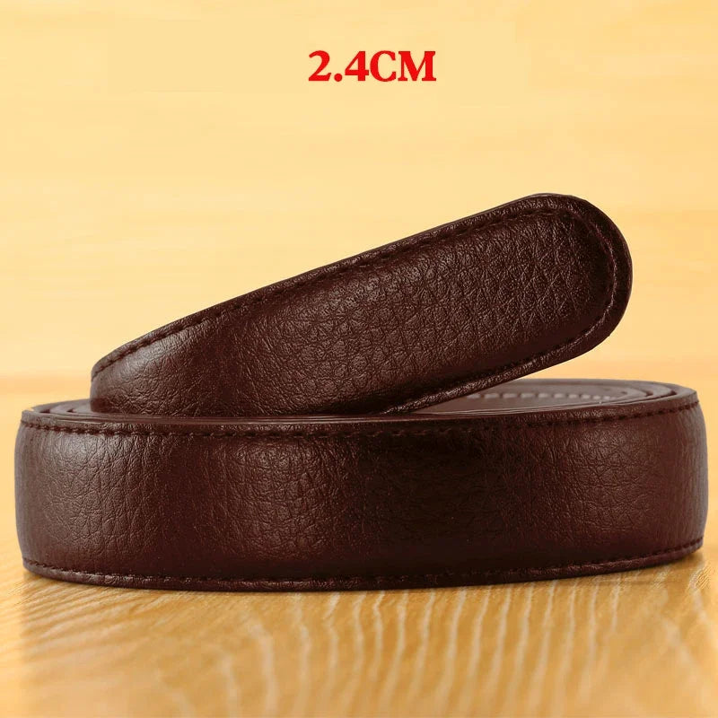 Hochwertiger PU-Ledergürtel ohne Schnalle – Premium Ersatzriemen für automatische Gürtelschnallen