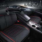 PU-Leder Auto-Sitzkissen Einzelsitz – Universeller Autositzschutz ohne Rückenlehne, rutschfest &amp; komfortabel für alle Jahreszeiten