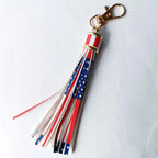Trendiger Leder Quasten Schlüsselanhänger – Eleganter Tassel Keychain mit Karabinerhaken aus Metall für Taschen & Accessoires