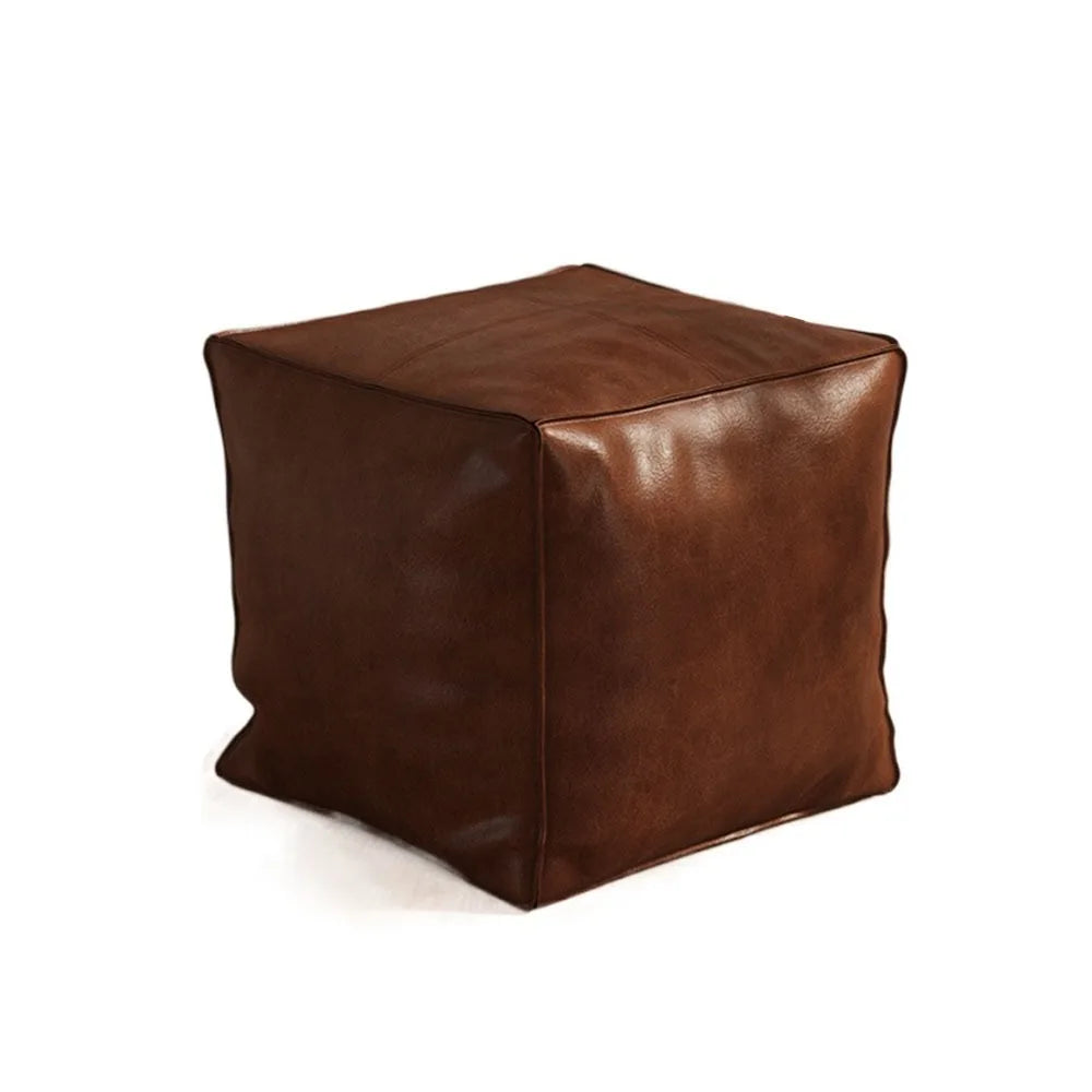 Moderner rutschfester Stauraum-Hocker aus PU-Leder – Wasserdichter, stapelbarer otomano mit großer Kapazität