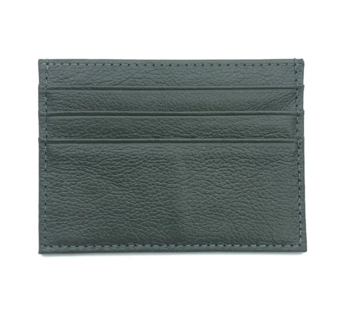 Personalisierter Leder Kartenhalter mit Initialen – Slim Wallet aus echtem Rindsleder für Damen & Herren