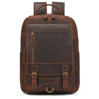 NEWSBIRDS Crazy Horse Leder Rucksack – Unisex Laptop &amp; Reiserucksack aus echtem Rindsleder, robusto y vintage