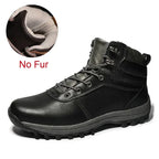 DEKABR Herren Winter Boots – Handgefertigte Schneestiefel aus echtem Leder mit Fell, Wasserdicht, Hoher Schaft, Größen 39-48