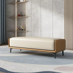 Luxuriöser Leder Sitzhocker & Bettbank im italienischen Stil – Moderne Ottoman Bench für Schlafzimmer, Wohnzimmer & Ankleide (120 cm)