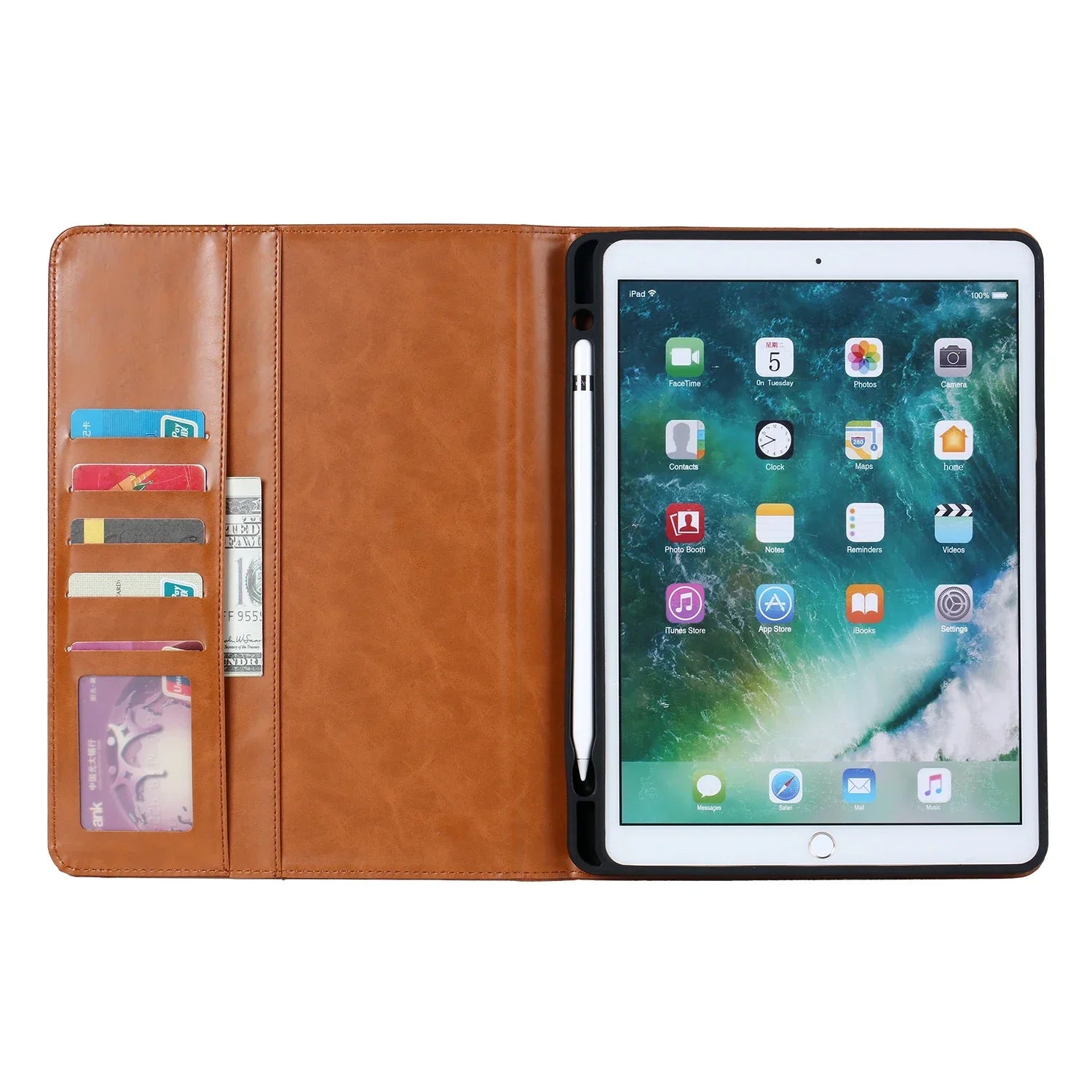 Luxury Business Flip Lederhülle für iPad Air & iPad Pro – Premium Schutzcover mit Soft-Touch-Oberfläche für 11, 12.9 & 13 Zoll
