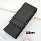 Echtleder Füllfederhalter Etui aus Rindsleder – Elegantes Pen Case für 3 Stifte | Hochwertige Leder Stiftetasche für Büro, Geschenk & Schreibliebhaber