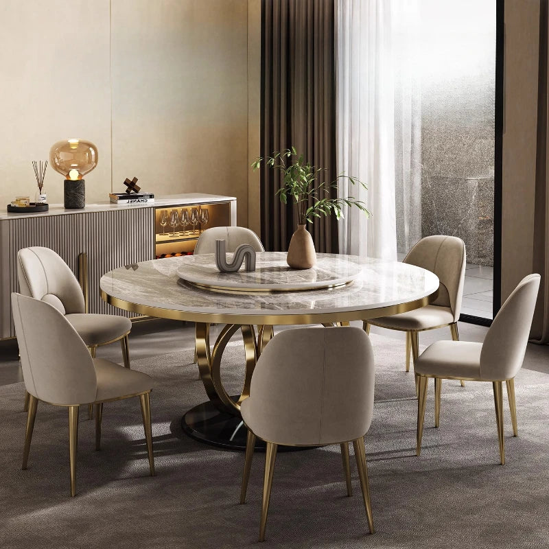 Leder Design Esszimmerstuhl – Moderner nordischer Dining Chair aus Echtleder im Light-Luxury-Stil für Zuhause & Restaurant