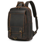 NEWSBIRDS Crazy Horse Leder Rucksack – Unisex Laptop &amp; Reiserucksack aus echtem Rindsleder, robusto y vintage