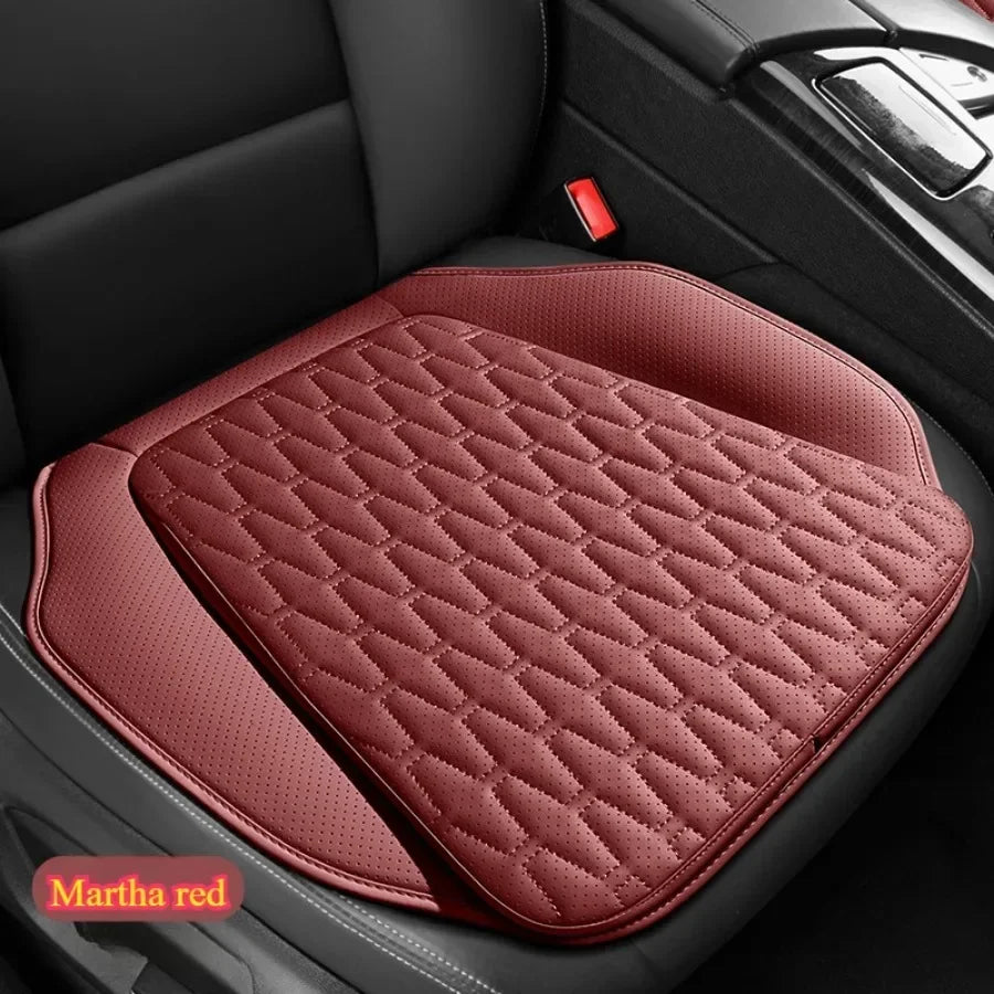 Belüftetes Leder Auto-Sitzkissen für alle Jahreszeiten – Ergonomisches Sitzpolster zur Erhöhung der Sitzhöhe & mehr Fahrkomfort