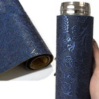 Vintage Kunstleder Rolle mit Drachenprägung – Geprägtes Synthetikleder für DIY Ohrringe, Haarschleifen, Taschen & Dekoration