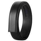 Herren Leder Gürtel ohne Schnalle – 3,5 cm Breite aus echtem Rindsleder in Schwarz, Braun, Blau, Grau & Weiß