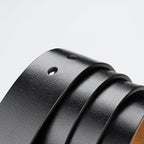 Hochwertiger Herren Ledergürtel ohne Schnalle – 3,8 cm Breite aus echtem Rindsleder in Schwarz & Braun