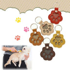 Porte-clés en cuir pour animaux de compagnie – Porte-clés souvenir émotionnel et breloque de sac pour chiens et chats