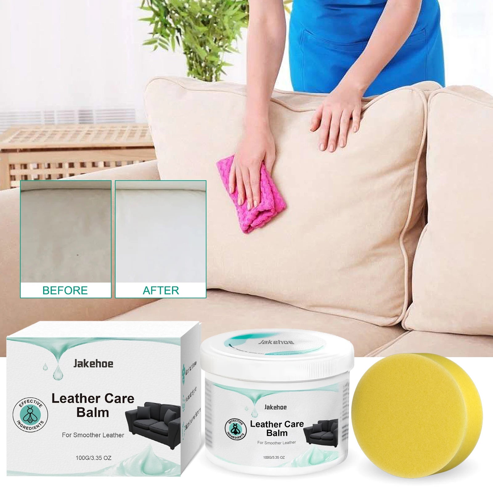 Leder Sofa Reparatur Creme – Pflege- & Reparaturwachs gegen Kratzer, Risse & Abnutzung für Ledermöbel