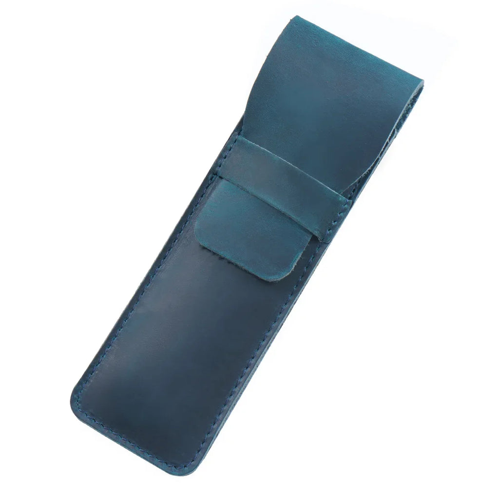 Vintage Leder Stifteetui aus Echtleder – Handgefertigtes Retro Pen Case für Füllfederhalter & Schreibwaren | Schutz & Stil für Schule & Büro
