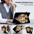 Funda de cuero premium para iPad Air 11 y 13 (2025), iPad Pro 11 y 13 (2024/2025), iPad 10.9 (2022), iPad 5.–8. Generación y iPad mini – Stoßfeste Schutzhülle aus PU-Leder