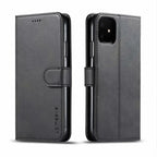Luxus Leder Wallet Case für iPhone – Flip Cover mit Kartenfächern & Standfunktion für iPhone 5S bis iPhone 17 Pro Max