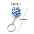 PU-Leder 3D Fußball Schlüsselanhänger – Sportlicher Keychain & Taschenanhänger für Damen, Herren & Fußballfans