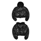 Herren Oversize PU-Lederjacke mit Kunstfell-Kapuze – Chaqueta de diseñador Kurze High-Street, cálida y lujosa para hierbas e invierno