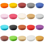 Rundes Sitzkissen aus Kunstleder – Wasserdichtes 35D Hochelastic-Schaum Sitzpolster für Stuhl, Sofa & Boden