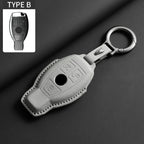 Étui de clé de voiture en cuir souple pour Mercedes-Benz – Étui de clé de qualité supérieure pour A, C, E, S, G-Klasse, GLC, CLA, GLB, GLS, GLA (W177/W205/W213/W222/X167)