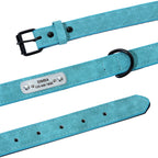 Personalisiertes Leder Hunde-Halsband & Leinen-Set – Gepolstertes, langlebiges Halsband mit Namensgravur für kleine, mittlere & große Hunde