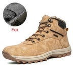 DEKABR Herren Winter Boots – Handgefertigte Schneestiefel aus echtem Leder mit Fell, Wasserdicht, Hoher Schaft, Größen 39-48