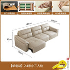 Leder Schlafsofa 2025 – Intelligentes elektrisches Sofa Bett für kleine Wohnungen, multifunktionales Faltsofa im Light-Luxury Design