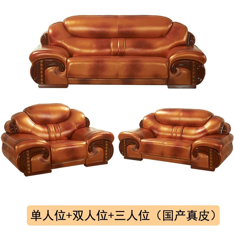 Luxus Leder-Wohnzimmersofa mit Schlaffunktion – Modernes, minimalistaisches Relax-Sofa mit Stauraum, elegantes Designer-Sofa für stilvolles Wohnen