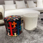 Design Lederhocker „Light Luxury“ – Moderner Schuhwechsel- & Sofa-Hocker in Trendfarben für Wohnzimmer, Flur & Schlafzimmer