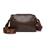 KMFFLY 2024 Luxus Damen-Schultertasche – Hochwertige Soft-Leder Crossbody Bag, Designer Handtasche mit großer Kapazität