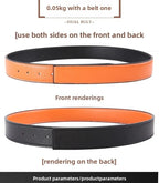 Luxus Herren Ledergürtel – Hochwertiger Echtleder Gürtel mit Pin Schnalle 3,8 cm