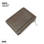 ISKYBOB Süße Damen Geldbörse aus PU-Leder – Kurze Wallet mit Reißverschluss & Druckknopf, Cartoon-Print, Kartenhalter & Münzfach