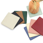 2er-Set runde Getränkeuntersetzer aus PU-Leder – Moderne, pflegeleichte Unterlagen für Kaffee, Tee & Drinks