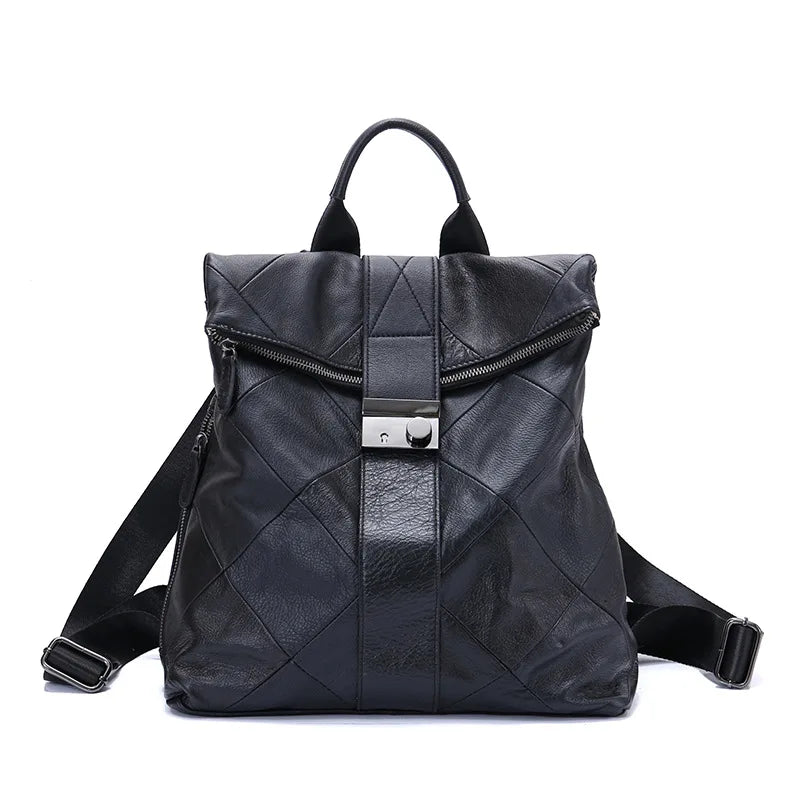 Motaora Damen Leder Rucksack – Diebstahlsicher, große Kapazität, Freizeit- &amp; Schulrucksack für Alltag &amp; Reisen 