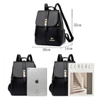 VANDERWAH Damen Leder-Rucksack – Vintage Schul- & Reiserucksack aus Mikrofaser-Leder mit großem Stauraum