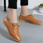 YBQJOO Dames Cuir Appartements – Weiche, sommerliche Loafers mit spitzer Zehenform, Casual Mocassins, Slip-On Schuhe 