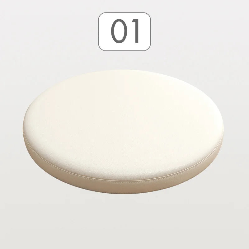 Rundes PU Leder Sitzkissen mit Memory-Schaum – Rutschfestes Stuhlkissen für Esszimmer, Barhocker & Fensterbank