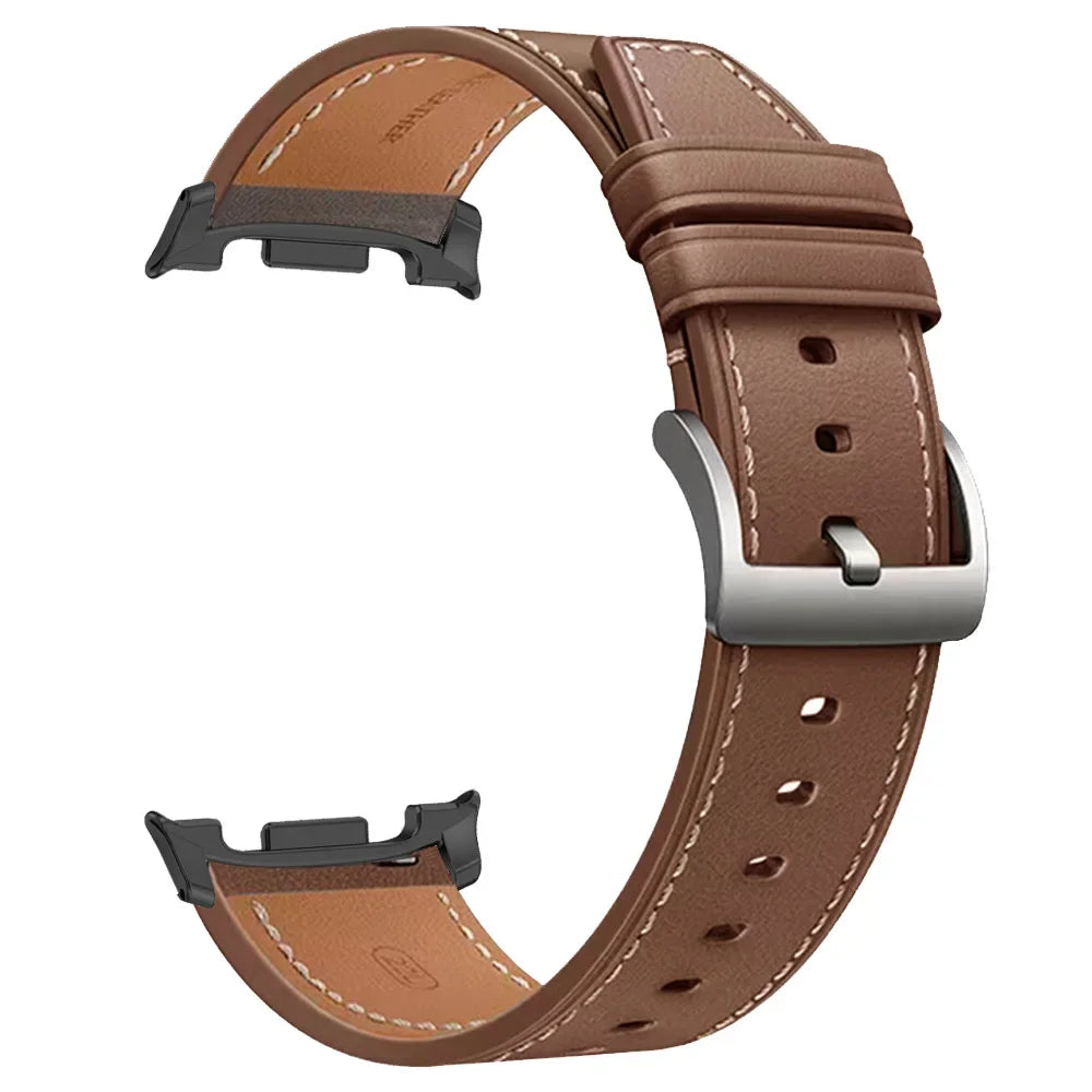 Leather Watch Strap For Samsung Galaxy Watch 8 40/44mm/ 8 Classic 46mm Adjustable Wrist Bands For Samsung Watch8 Bracelet Correa