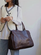 PNDME Vintage Leder Reisetasche aus echtem Rindsleder - Bolsa grande para viajes de fin de semana y al aire libre con primera capa de piel de vaca para mujeres y hombres 