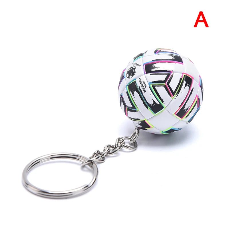 PU-Leder 3D Fußball Schlüsselanhänger – Sportlicher Keychain & Taschenanhänger für Damen, Herren & Fußballfans