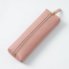 Personalisierte Leder Stifteetui aus echtem Rindsleder – Wasserdichte Reißverschluss-Stifttasche mit Namensgravur