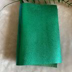 Metallisch glänzendes Echtleder Rindsleder – Gold & Silber Top Layer Leder 20 × 30 cm für DIY Taschen & Accessoires