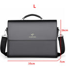 Luxuriöse PU-Leder Aktentasche für Herren – Designer Business Briefcase & Schultertasche für Arbeit und Anwaltsgebrauch
