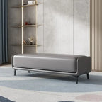 Luxuriöser Leder Sitzhocker & Bettbank im italienischen Stil – Moderne Ottoman Bench für Schlafzimmer, Wohnzimmer & Ankleide (120 cm)