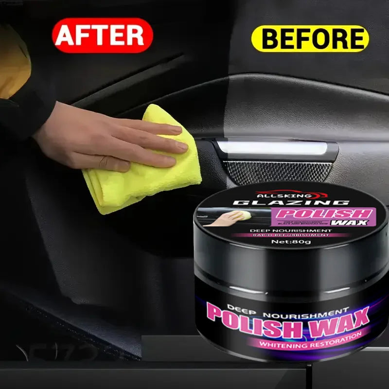 Universelles Leder- & Kunststoff Reparaturwachs – Auto Innenraum Pflegecreme für Leder, Kunststoff & Gummi (110 g)