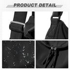 Fewchor Bolso bandolera unisex de nailon – Bolso bandolera de agua para la escuela, la ciudad y la universidad