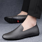Herren Loafer aus echtem Leder – Atmungsaktive Slip-On Mokassins im italienischen Stil, Sommer Schuhe bis Übergröße 50/51
