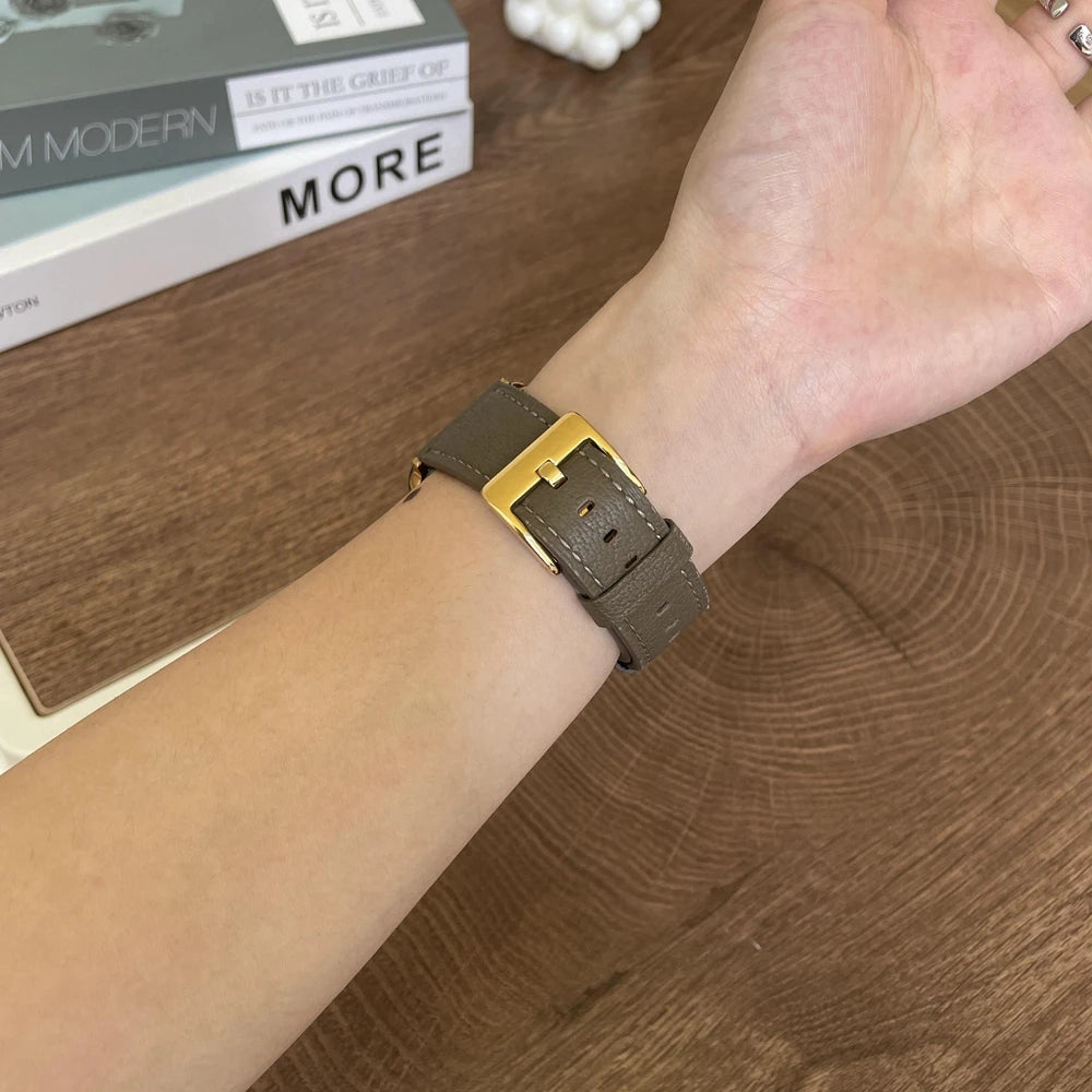 Lederarmband für Samsung Galaxy Watch – Hochwertiges Leather Loop Watchband 20 mm & 22 mm für Galaxy Watch 4–7, FE & Classic