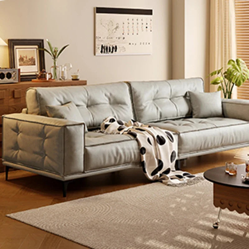 Designer Luxus Ledersofa in Braun – Oversize L-Form Wohnlandschaft für stilvolle Wohnzimmer & exklusive Villen